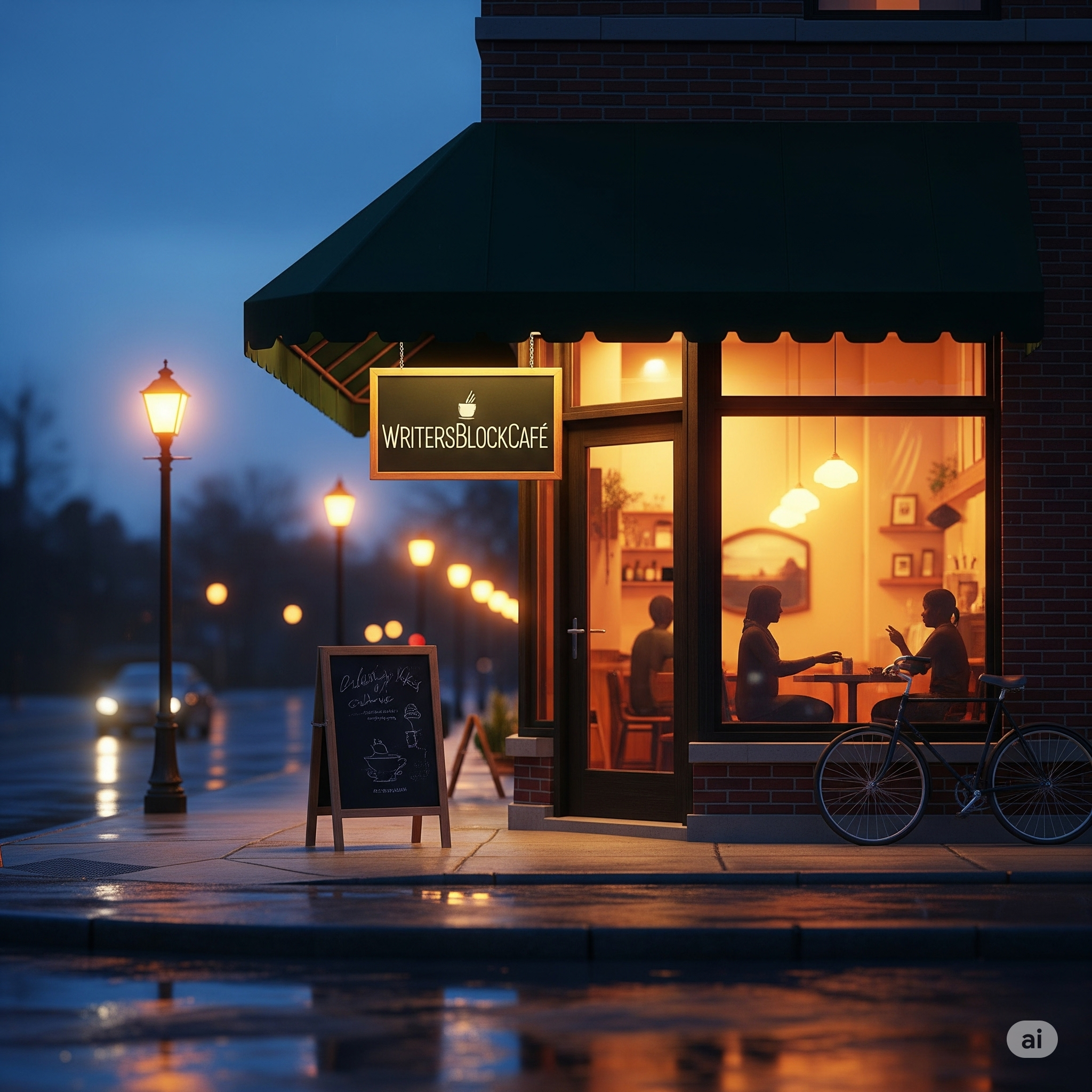 The exterior of the cafe